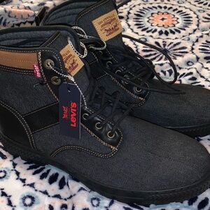 Men's Black Levis Strauss & Co Comfort Denim Boots Style 51837501A 9